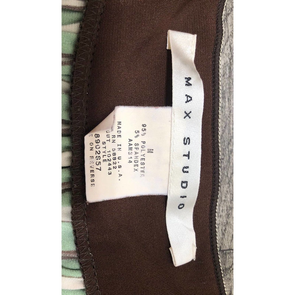 Max Studio Women Sz M Dress Round Neck Chest 36” Sleeveless Knee Length E13 - Picture 3 of 4